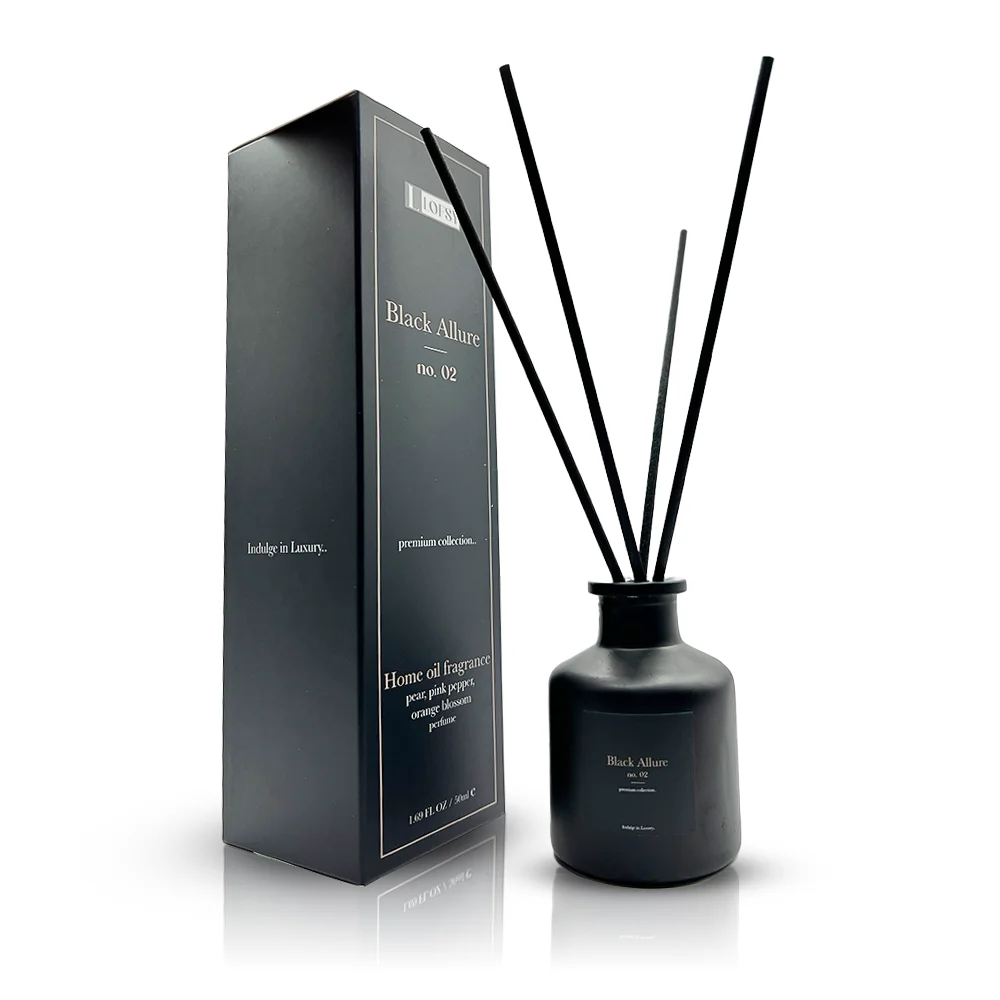 Lofsy Black Allure no. 02 – Geurstokjes 50ml – Huisgeuren – Premium collection